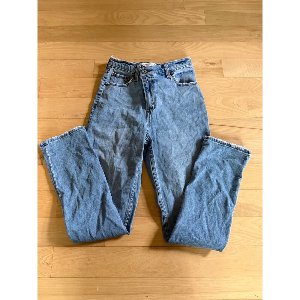 Abercrombie & Fitch 90s Slim Straight Ultra High Rise Curve Love Jeans